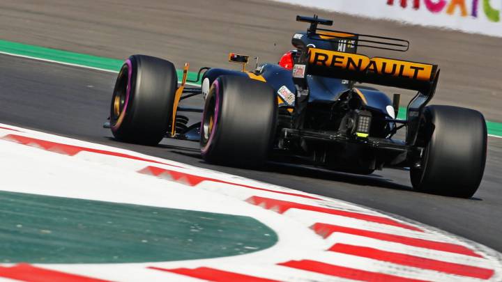 Hulkenberg con el monoplaza de Renault.