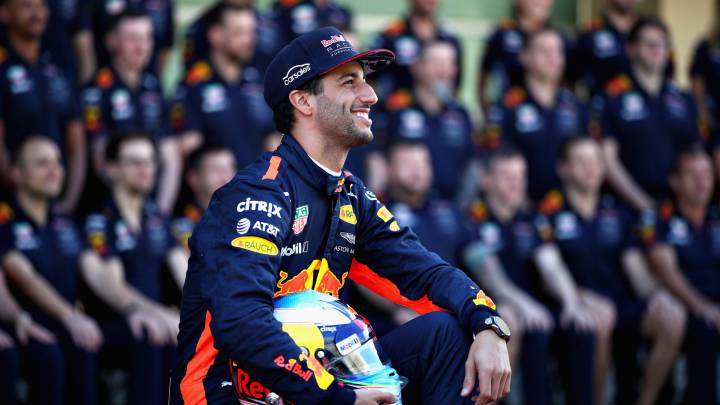 Ricciardo, con el equipo Red Bull.