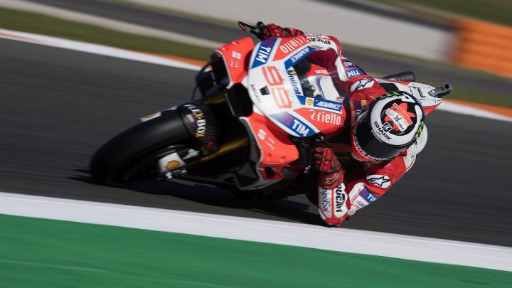 Jorge Lorenzo con la Ducati.