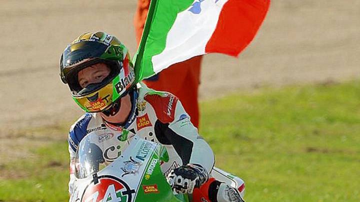 Kevin Calia fue campeón de Italia de Moto3 en 2012.