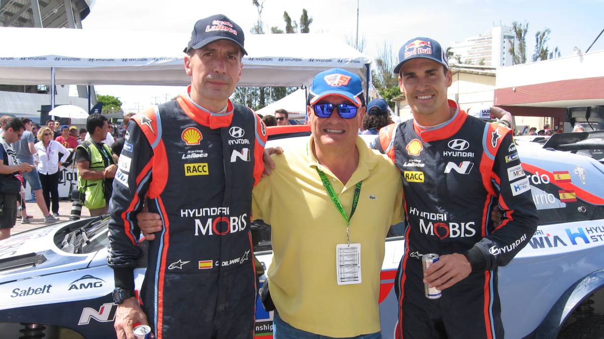 Carlos del Barrio, Pipo López y Dani Sordo.
