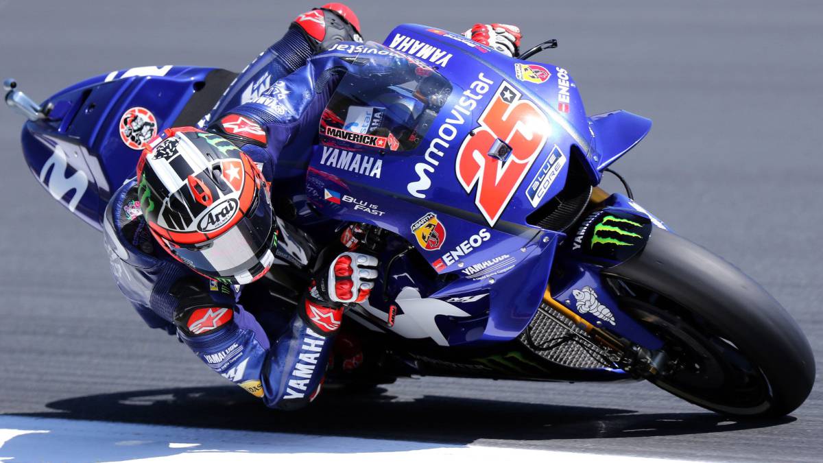 Maverick Viñales ha liderado el test privado de Michelin en Montmeló.