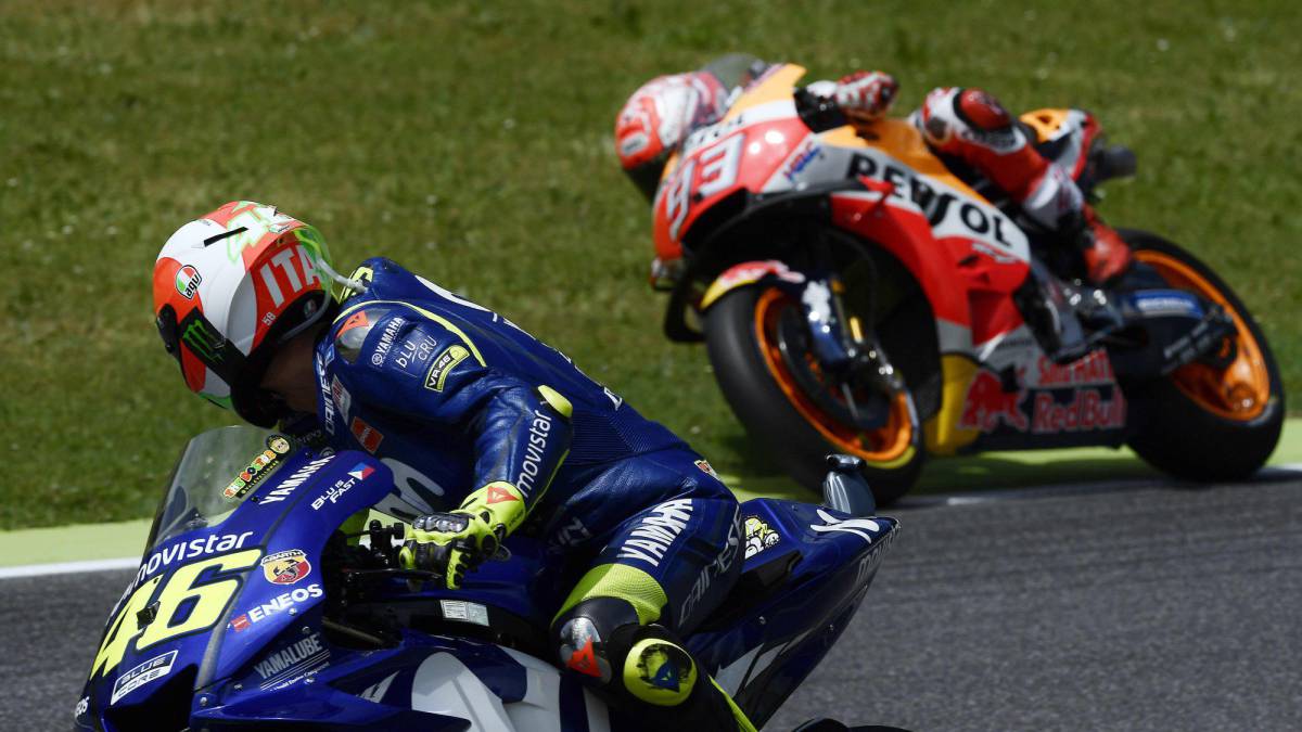 Rossi y Márquez.