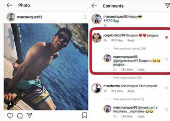 Márquez-Lorenzo: buen rollo y piropos mutuos en las redes