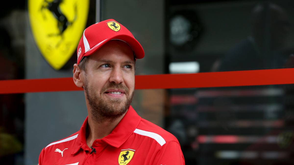 Sebastian Vettel en Interlagos.