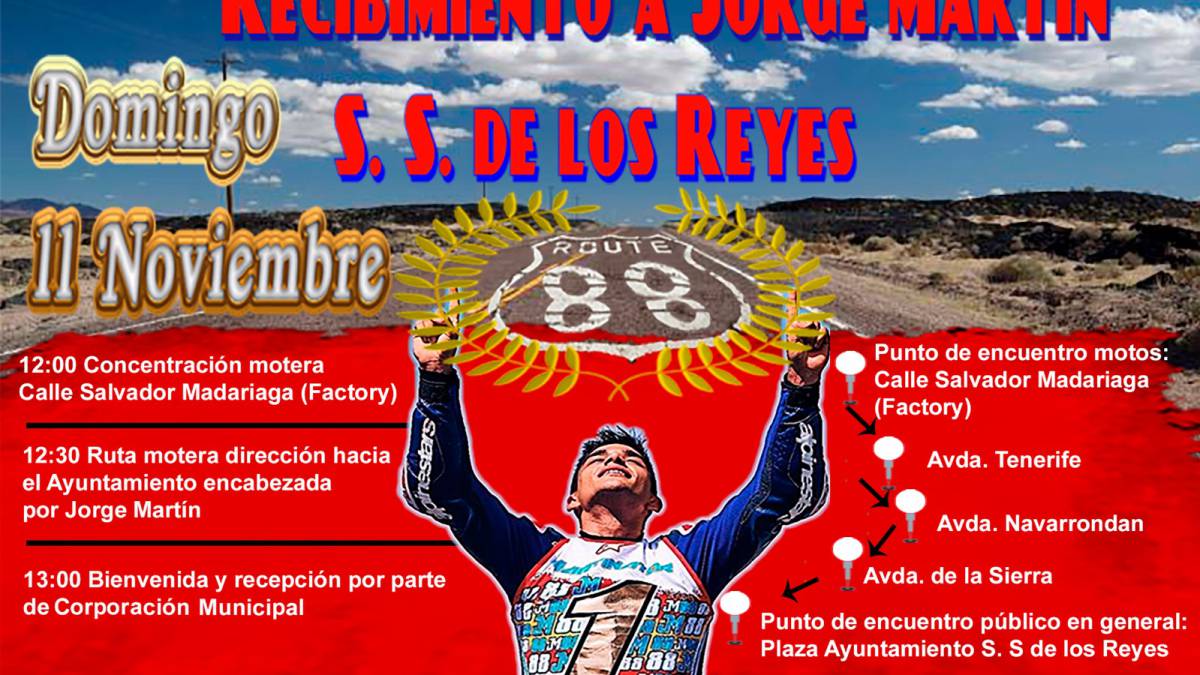 Homenaje a Jorge Martín por su título de Moto3