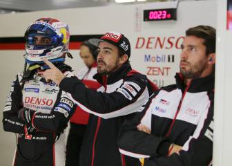 Alonso no hizo declaraciones; Buemi, sí: