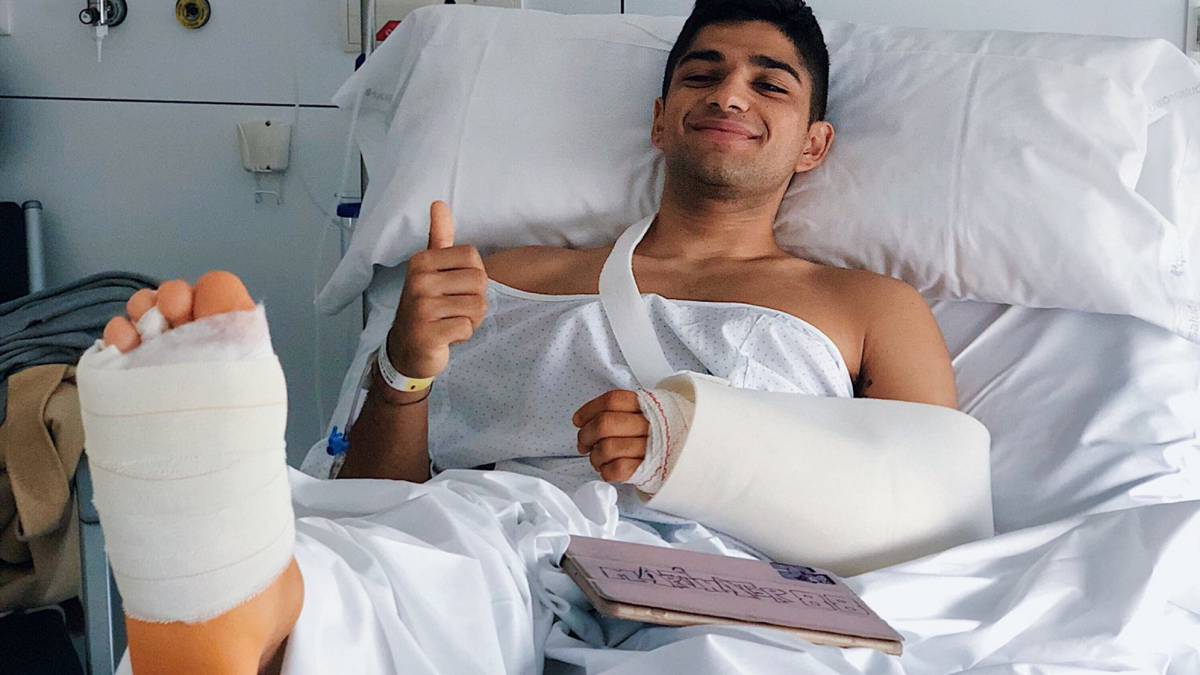 Jorge Martín en el hospital.