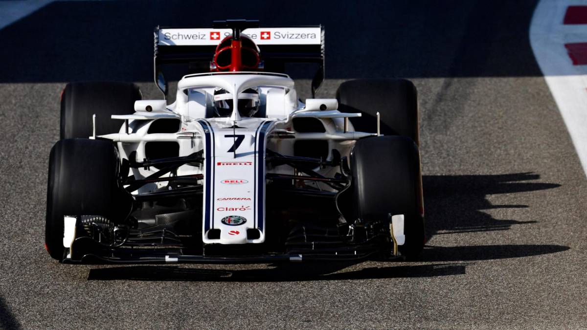 Kimi Raikkonen (Sauber) en Abu Dhabi.