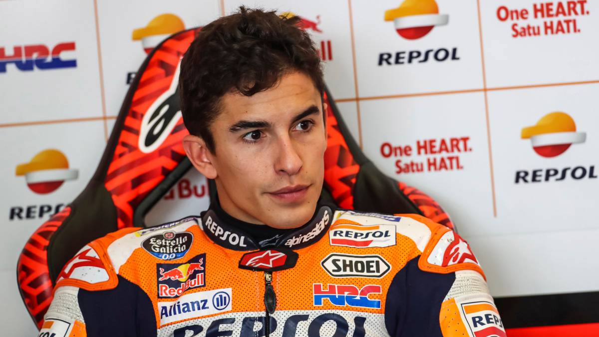 Marc Márquez en los test de Jerez.