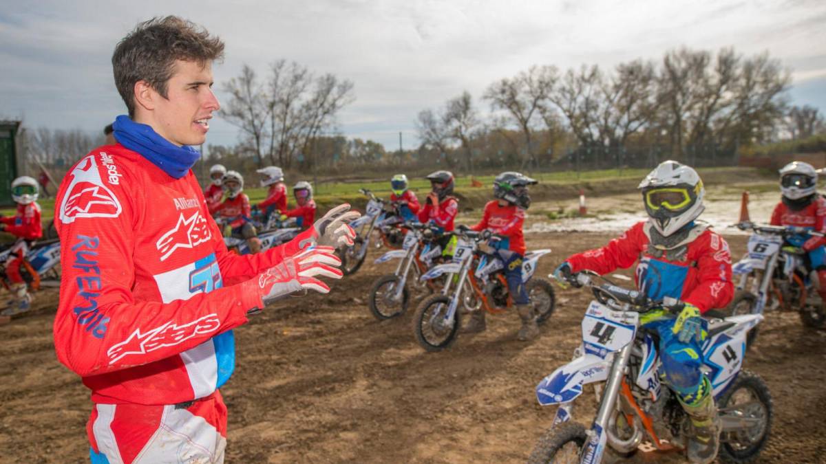 Álex Márquez en el Allianz Junior Motor Camp.