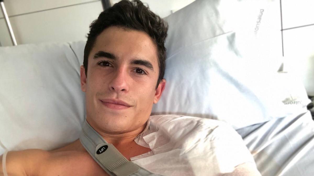 Márquez ya se encuentra mejor tras la operación de su hombro