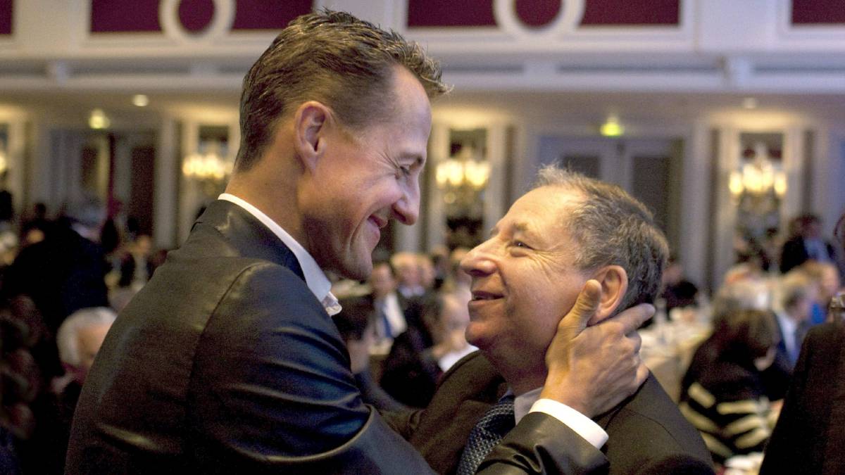 Michael Schumacher vio por TV el GP de Brasil junto a Jean Todt