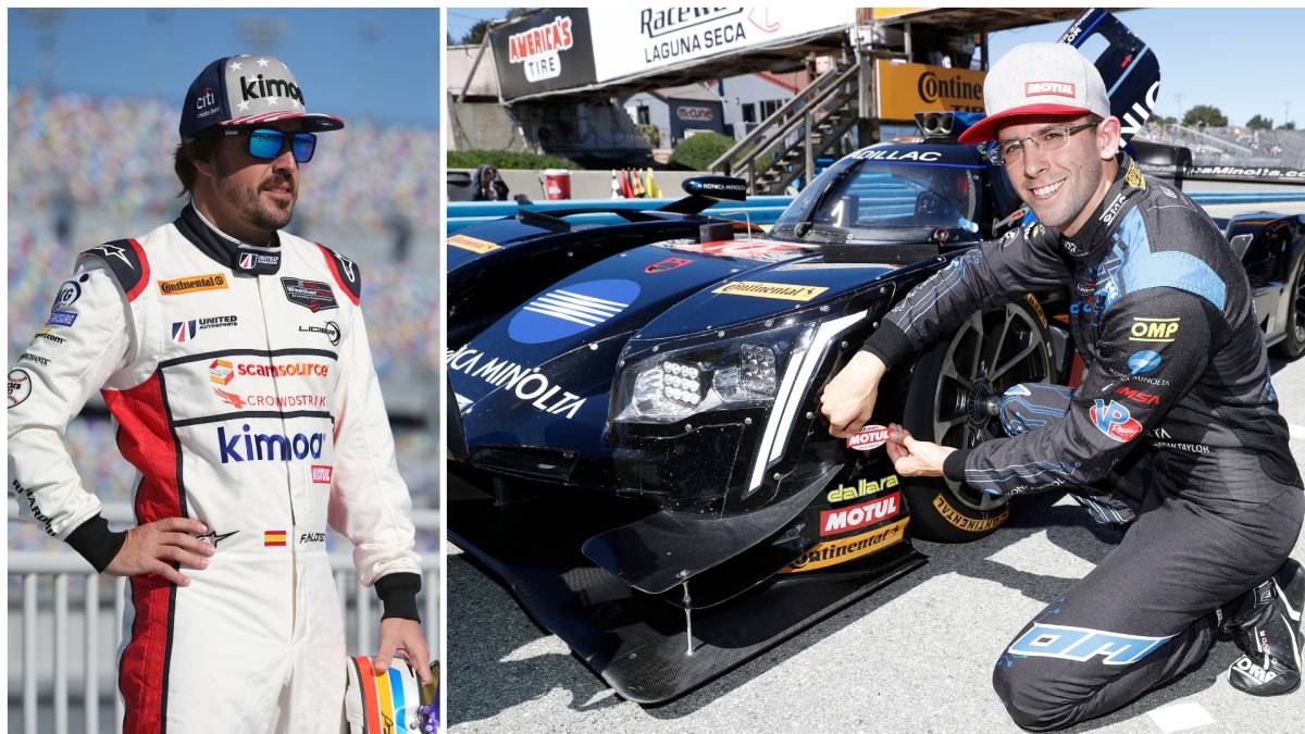 Fernando Alonso y Jordan Taylor serán compañeros del Konica Minolta Cadillac en las 24H de Daytona 2019.