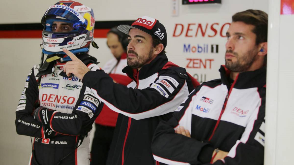 Buemi, Alonso y 'Pechito' López
