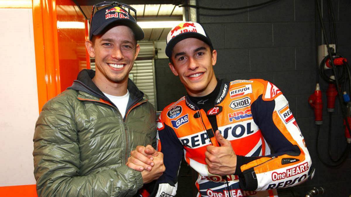 Stoner con Márquez.