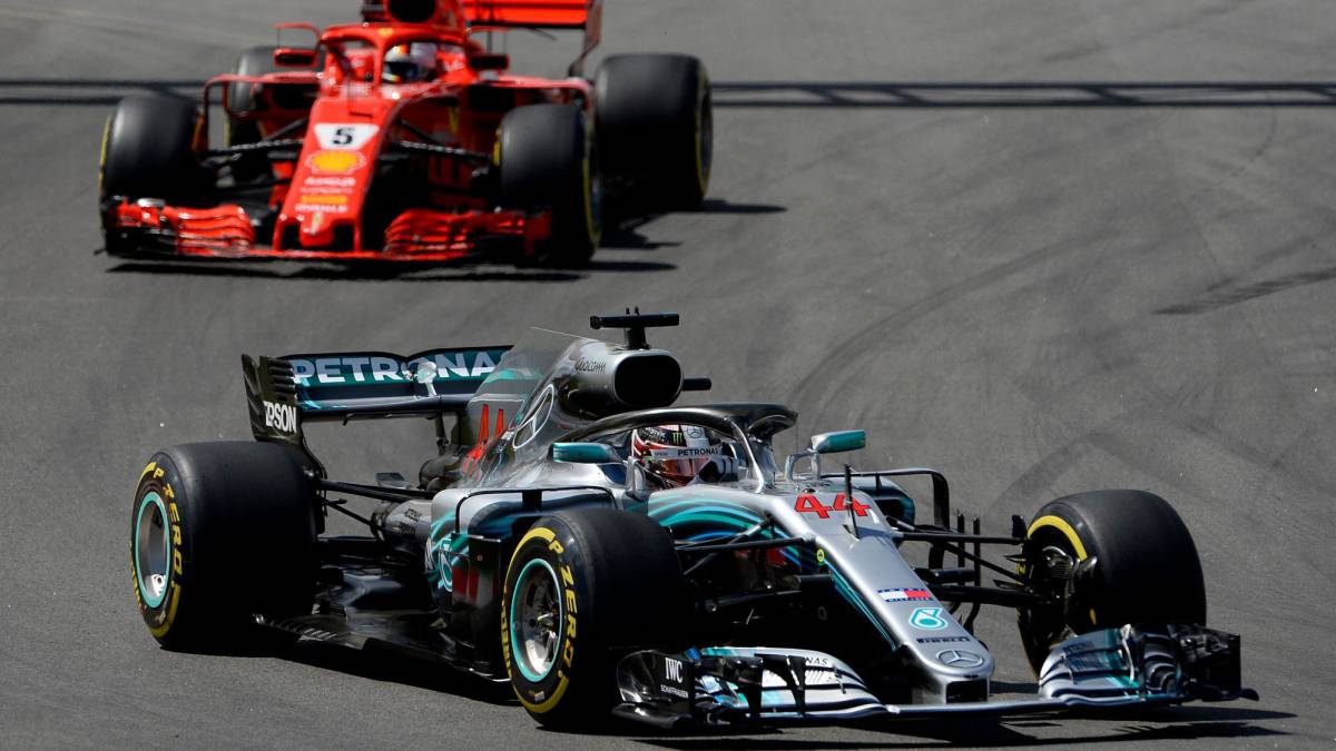 Hamilton y Vettel.