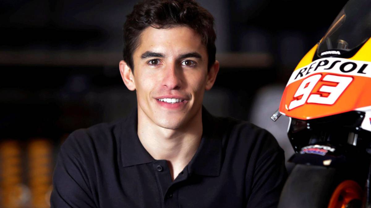 El piloto de MotoGP y campeón del Mundo Marc Márquez durante la entrevista concedida a Efe.