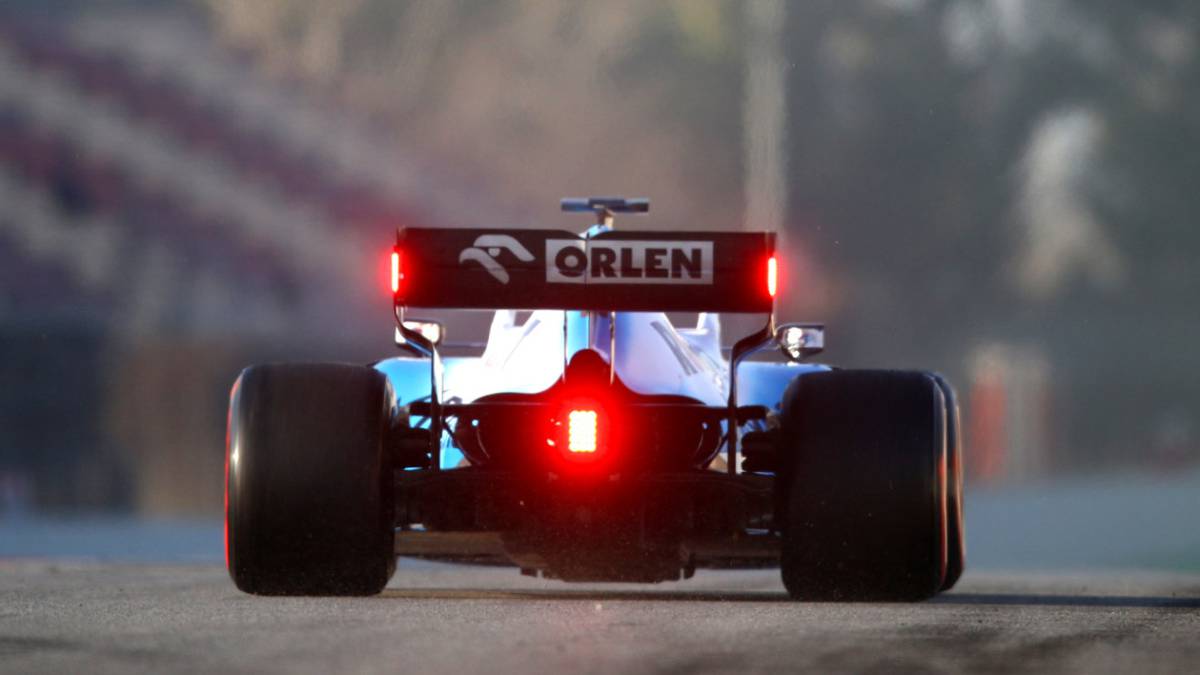 Russell, a los mandos del Williams FW42 (Test F1 2019).
