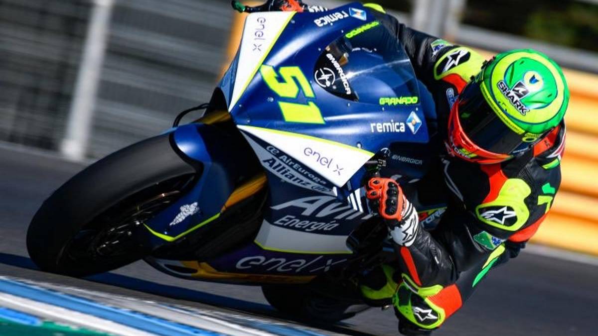 Granado, el más rápido en el primer día de MotoE en Jerez