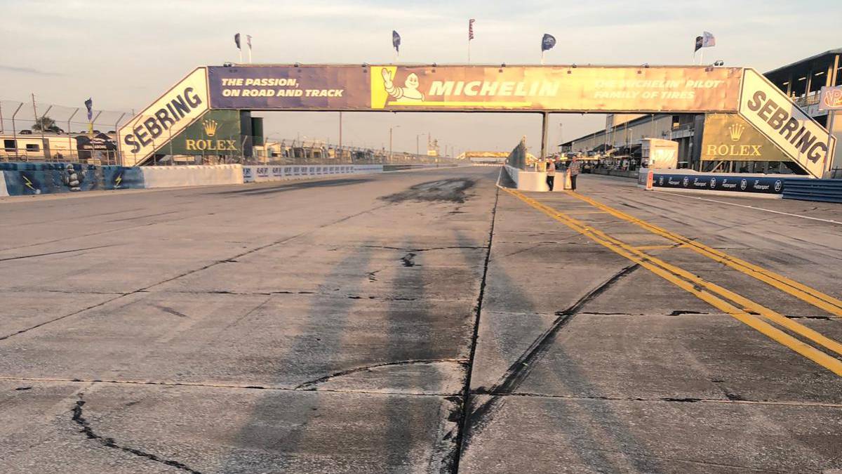 La recta principal de Sebring.