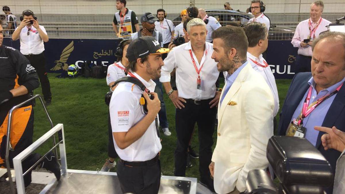 Y Beckham conoció a Alonso