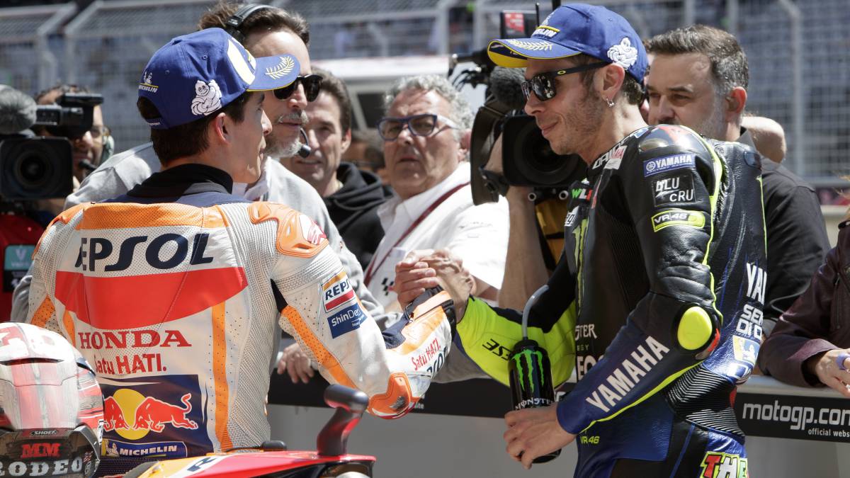 Márquez: "Lo de Rossi es curioso, parece que baja y pam, resurge"