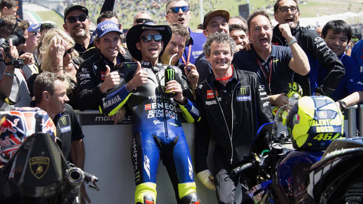 Rossi se gana con su podio hasta la admiración de Max Biaggi