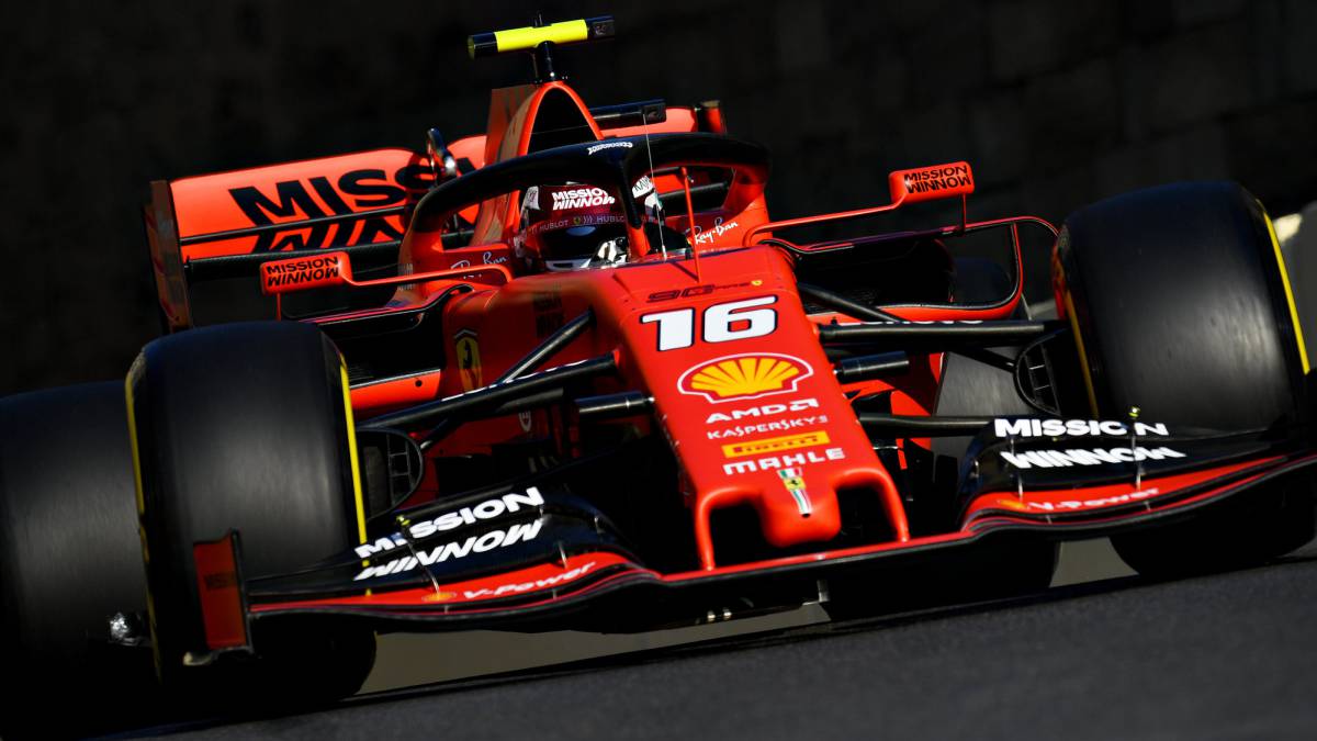 Charles Leclerc (Ferrari SF90, Azerbaiyán. F1 2019).