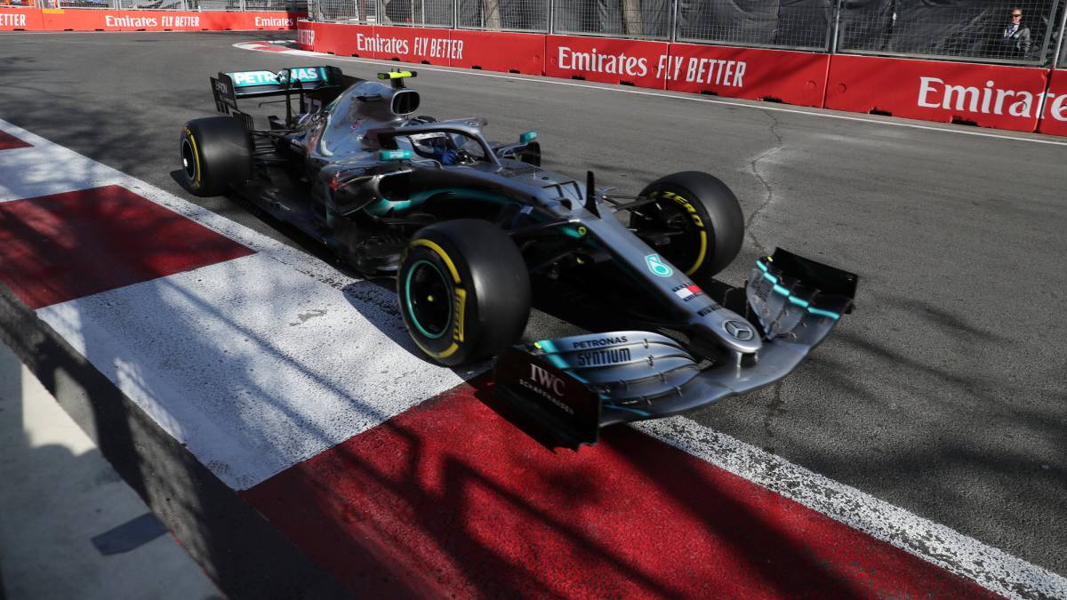 Valtteri Bottas, Mercedes W10. Bakú, Azerbaiyán (F1 2019).