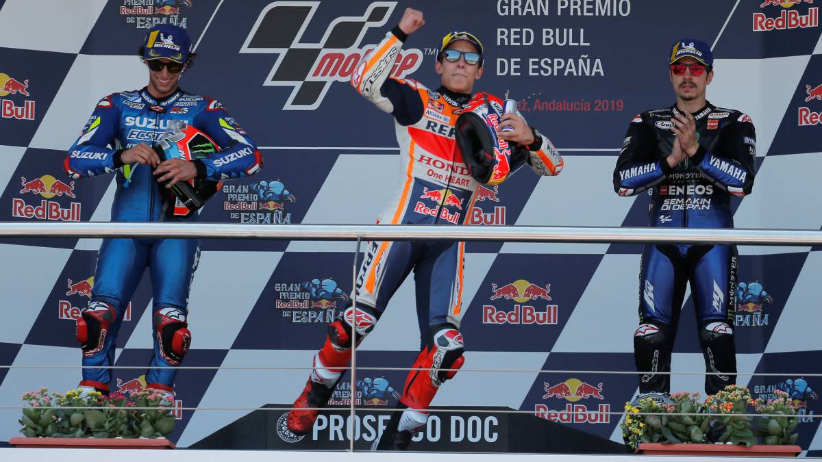 Jerez supone el decimonoveno triplete español en MotoGP