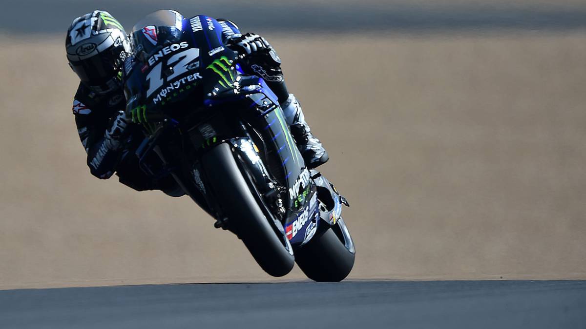 Maverick domina delante de Márquez y reacción de Lorenzo