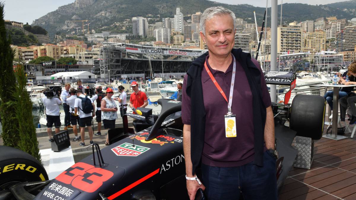 José Mourinho, en el GP de Mónaco de F1 2019.
