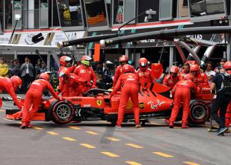 El show de Leclerc acabó con los bajos del Ferrari destrozados
