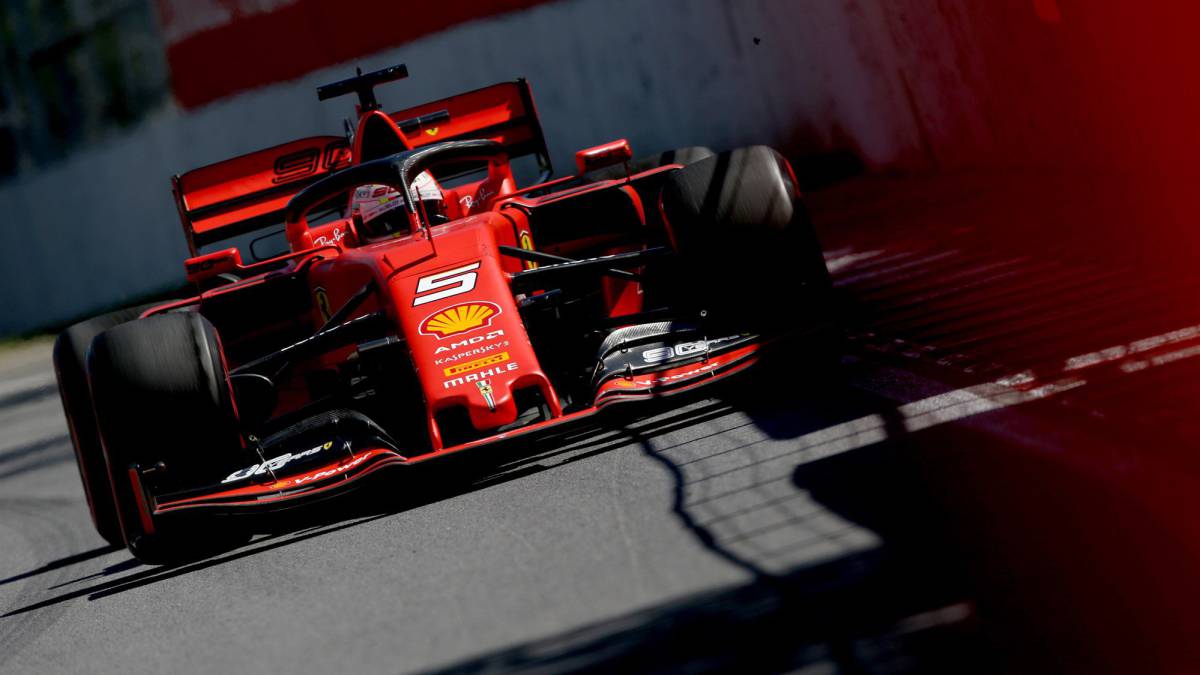 Vettel (Ferrari SF90, Canadá. F1 2019).