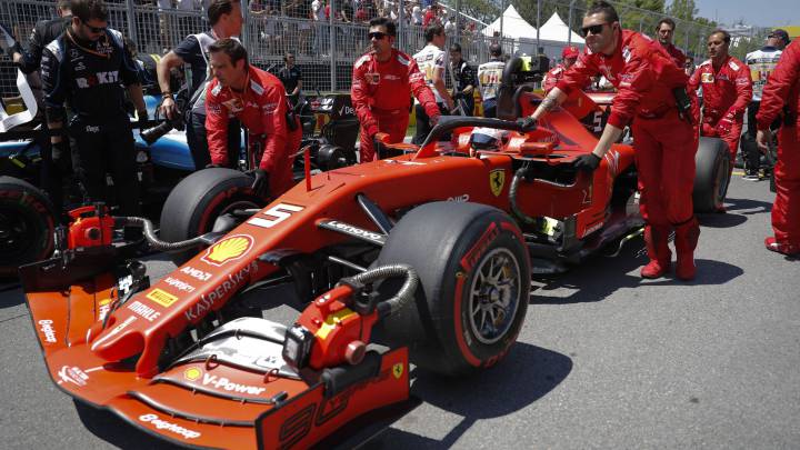 Sebastian Vettel (Ferrari SF90. Canadá, F1 2019).