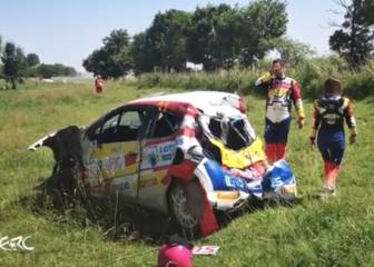 Brutal accidente de Efrén Llarena: dio varias vueltas de campana