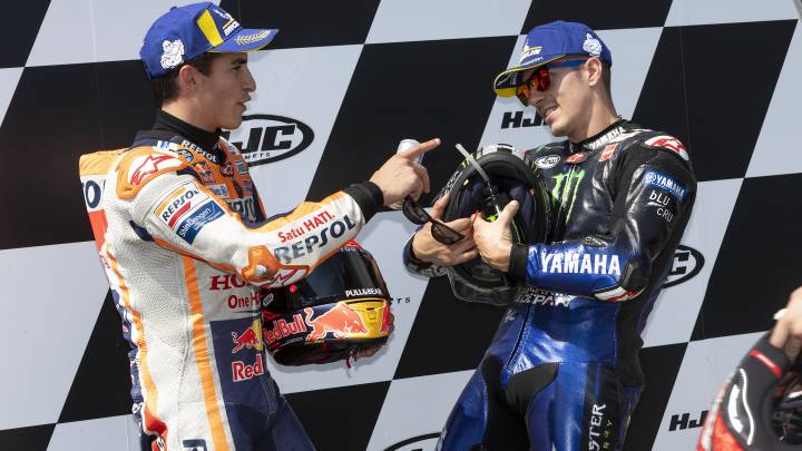 Márquez: "Me lo pondrá más difícil Maverick que Quartararo"