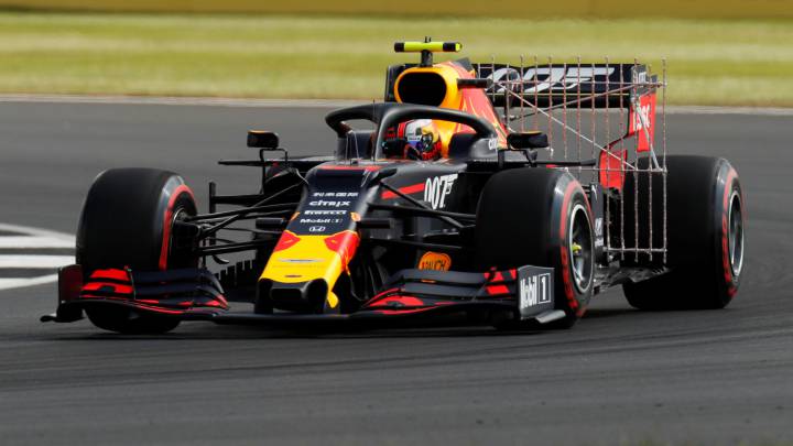 Pierre Gasly (Red Bull RB15), en Silverstone. F1 2019.