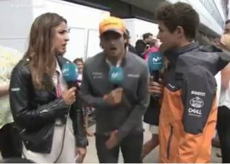 Sainz ya sufrió a Ricciardo antes de la carrera: así fue la broma