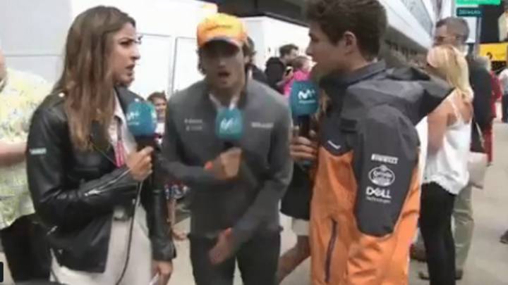 Sainz ya sufrió a Ricciardo antes de la carrera: así fue la broma