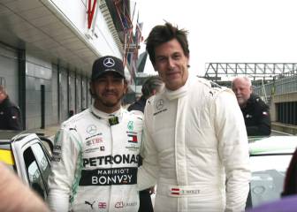 Hamilton y Wolff se lo pasan en grande con coches del DTM