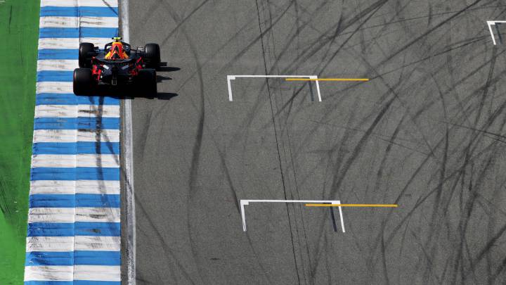 Pierre Gasly (Red Bull RB15) en Hockenheim. Alemania, F1 2019.