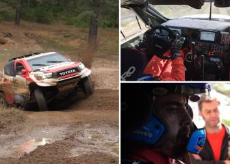 Parece que lleva toda la vida: súbete al Toyota con Alonso en sus pruebas para el Dakar