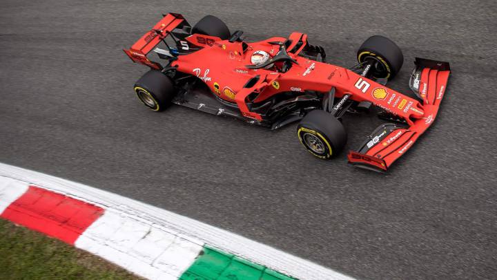 Sebastian Vettel (Ferrari Sf90). Monza, Italia, F1 2019.