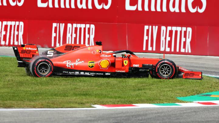 Sebastian Vettel (Ferrari SF90). Monza, Italia, F1 2019.