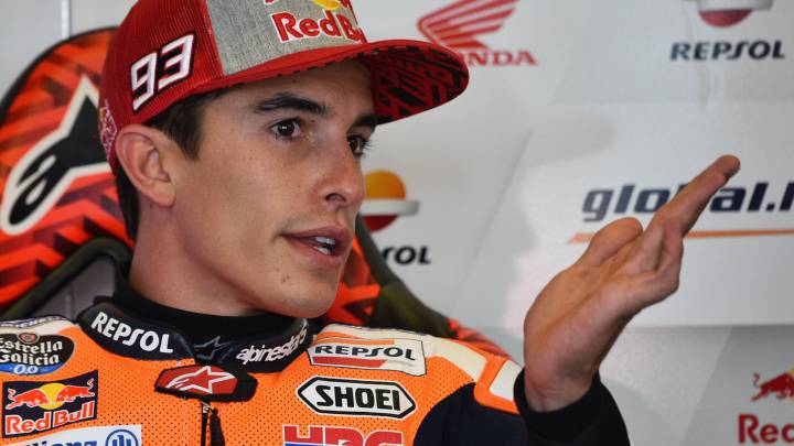 Marc Márquez en Misano.