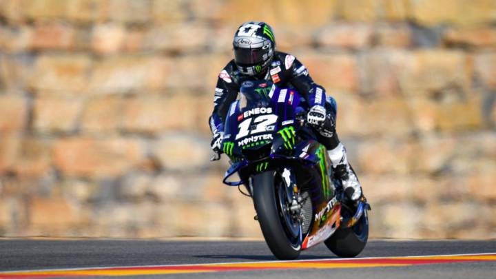 Márquez domina en Aragón a pesar de su caída en el FP2