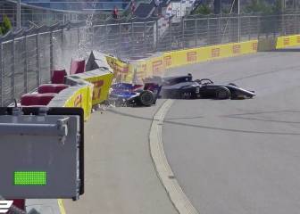 Accidente escalofriante en F2: choque frontal de Matsushita