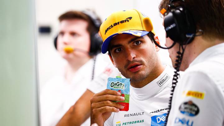 Sainz cambia el 'smooth jazz' por la papilla de frutas